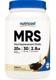 Nutricost Meal Replacement Shake Powder (Vanilla), 30 Servings - Protein, Non-GMO, Gluten Free